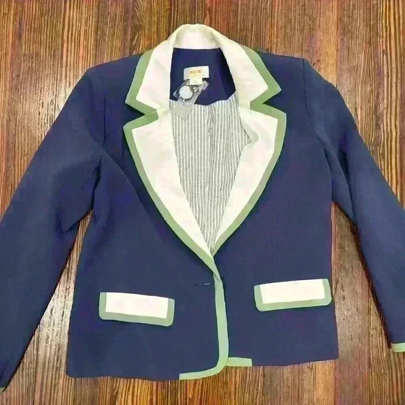 NWT Anthropologie Maeve Colorblock Blazer size XS Petite - Picture 2 of 6